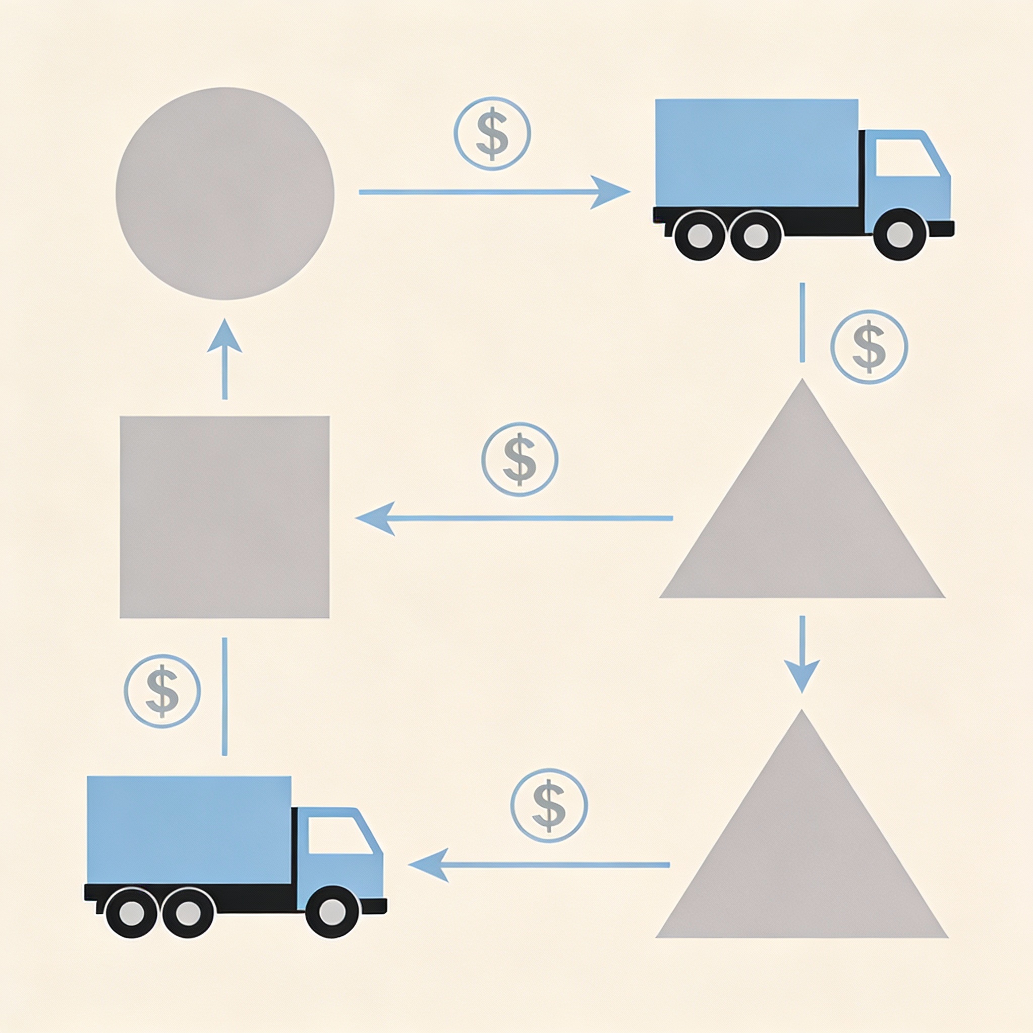Abstract tax flow in trucking financing