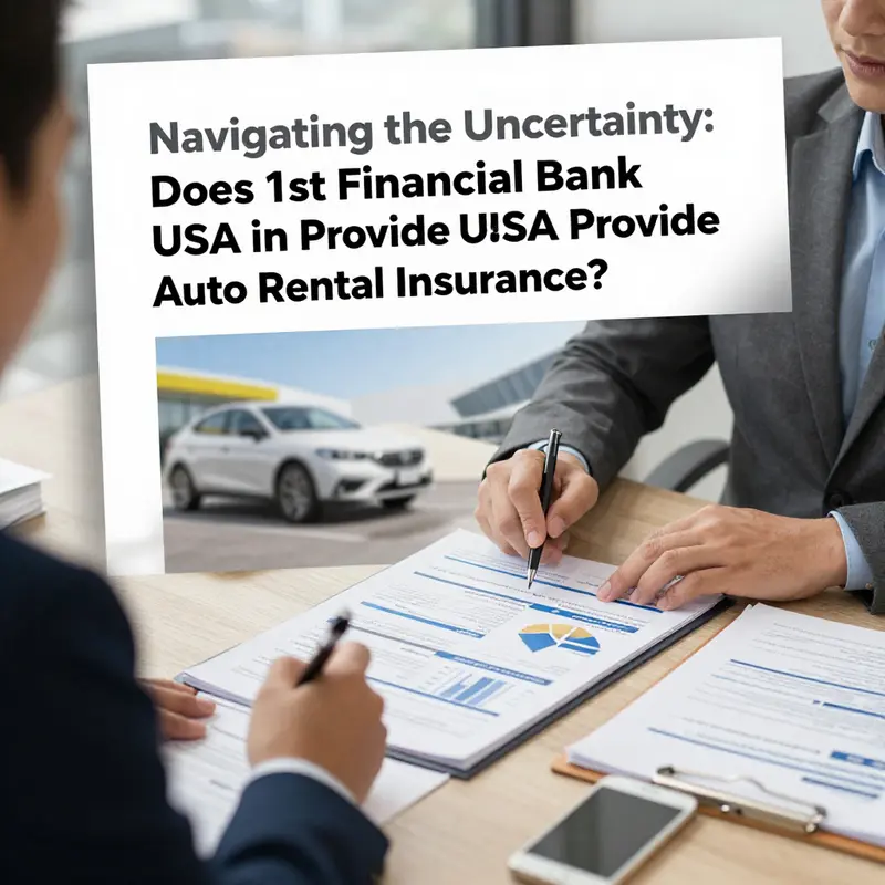 A customer consultation illustrating the query regarding auto rental insurance availability.