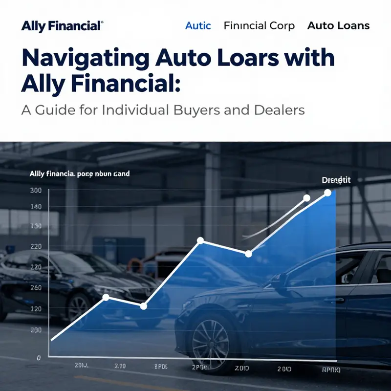 Infographic depicting Ally Financial’s auto loan services.