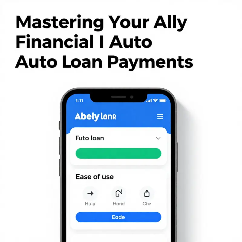 Visual guide to making payments through the Ally Financial mobile app.