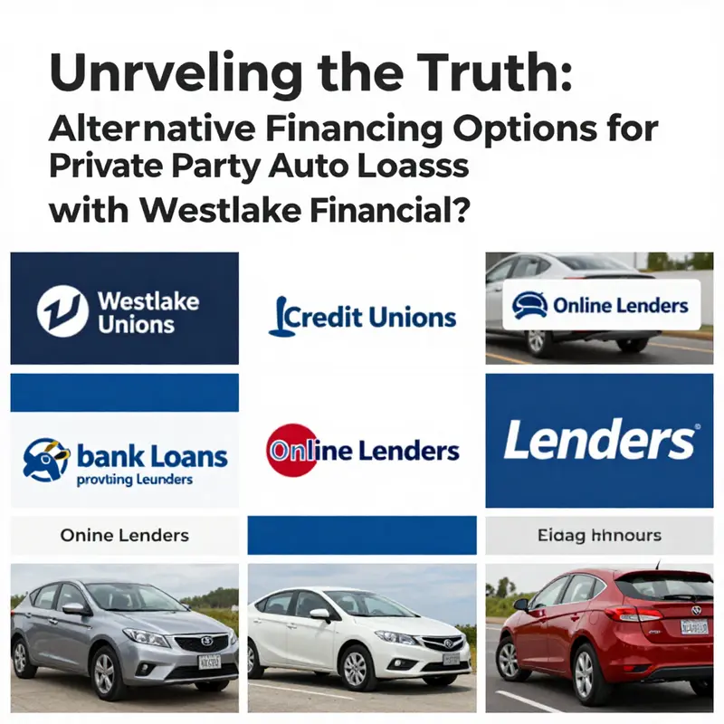 Exploring the lack of private party auto loan options with Westlake Financial.