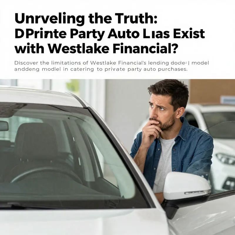 A car buyer standing in front of a dealership office, appearing thoughtful about financing choices.