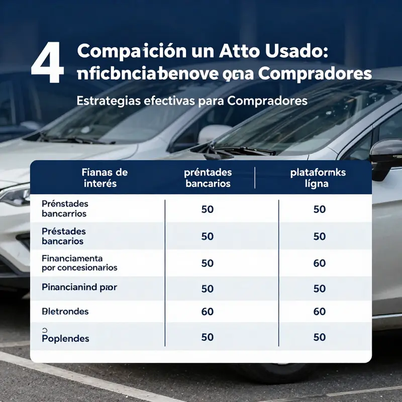 Diferentes métodos de financiamiento para la compra de autos usados.