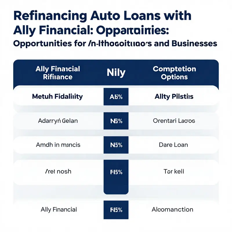 Borrowers exploring options with Ally Financial for auto loan refinancing.