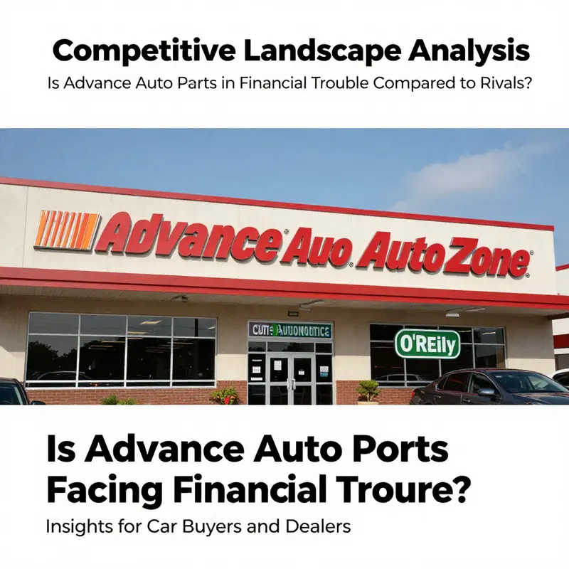 Graphic representation of Advance Auto Parts’ declining financial performance.