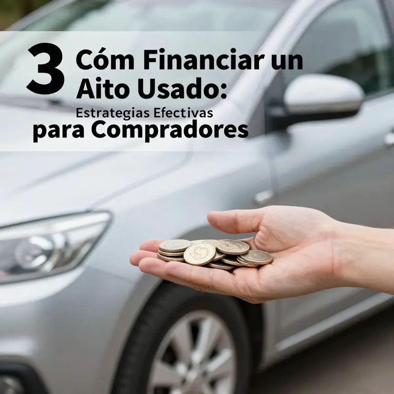 Diferentes métodos de financiamiento para la compra de autos usados.