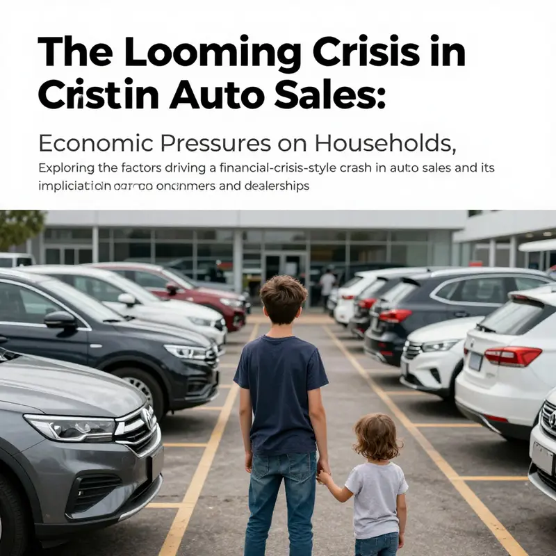 A deserted car dealership lot representing the decreased auto sales during economic hardships.
