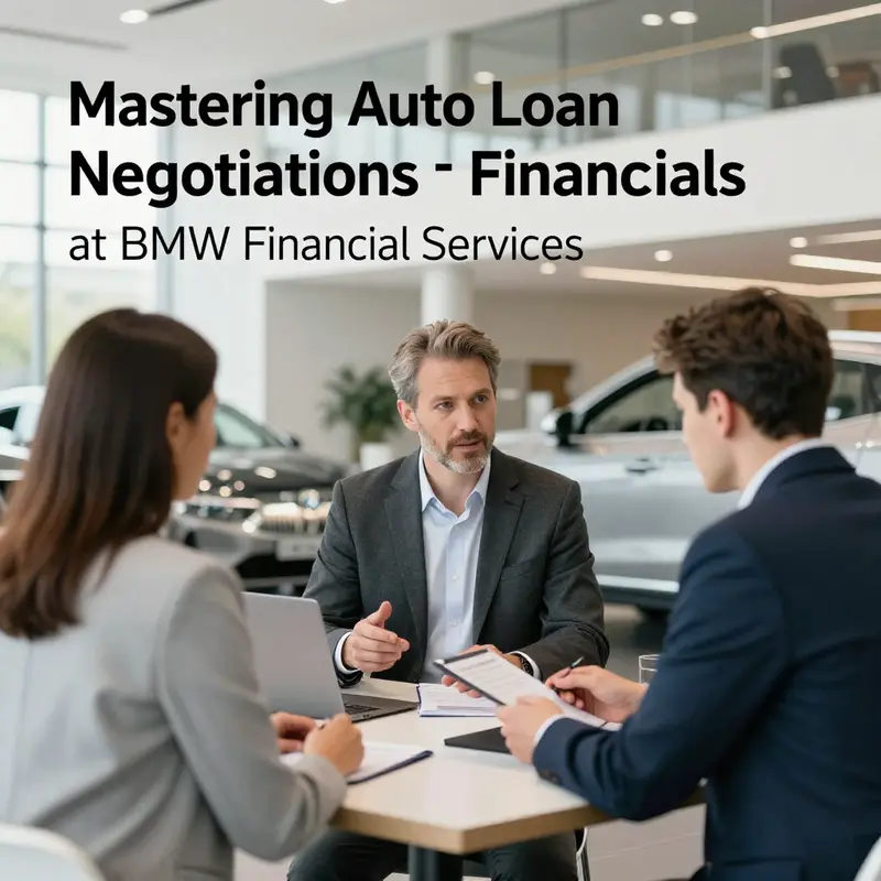 Fundamental elements of negotiating auto rates at BMW Financial Services.