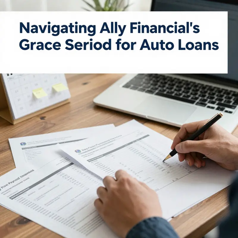 Financial expert elucidating the intricacies of Ally Financial’s grace period for auto loans.