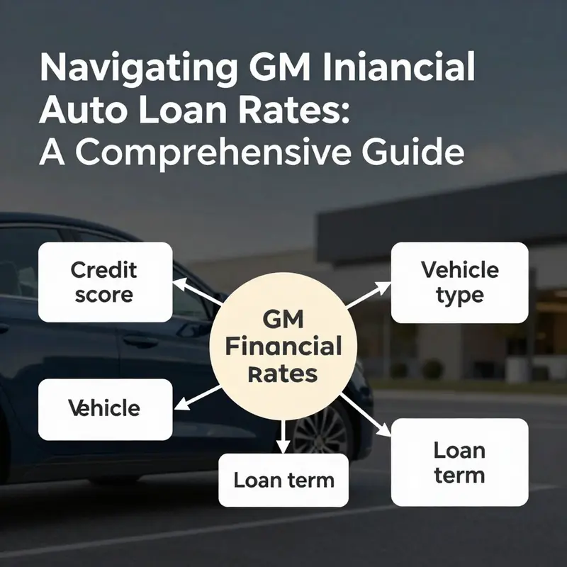 Overview of current GM Financial auto loan rates depicted through a visual representation.