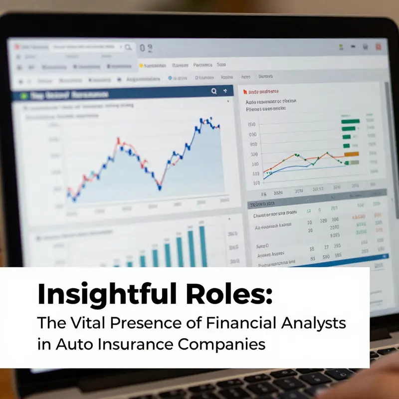 A financial analyst collaborating with colleagues in an auto insurance firm.