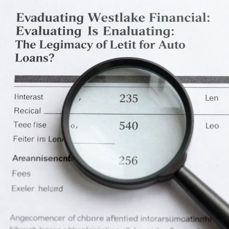 Analyzing the legitimacy of Westlake Financial as a trusted auto loan provider.