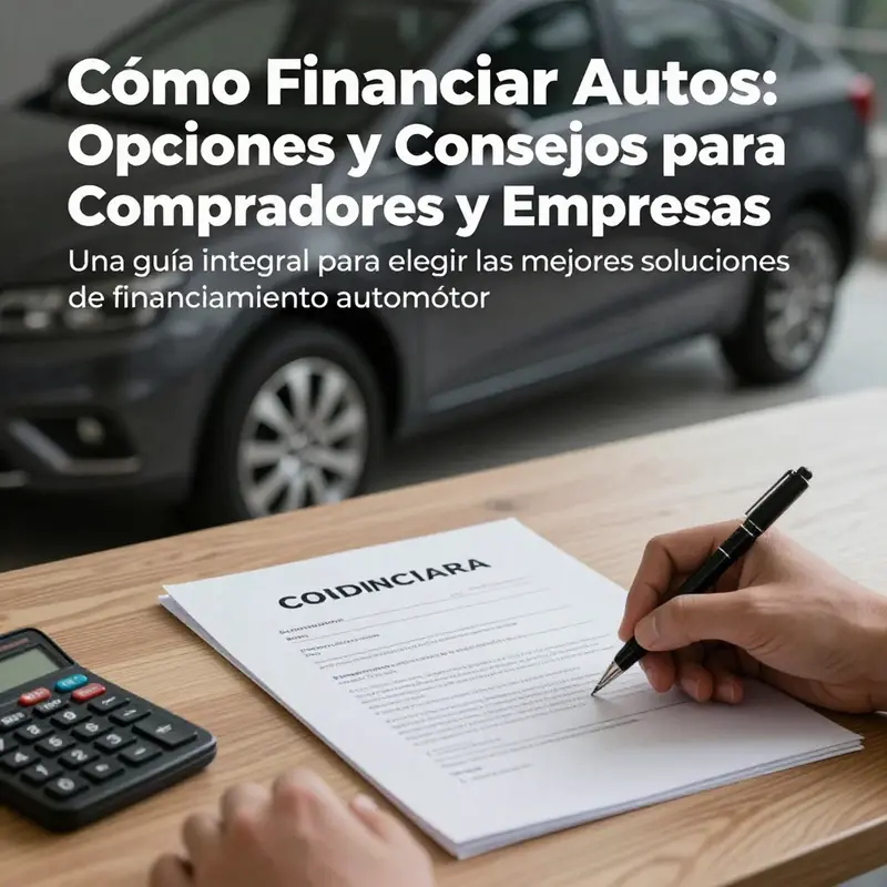 Automóvil nuevo junto a un contrato financiero sobre una mesa, simbolizando el proceso de financiamiento automotriz.