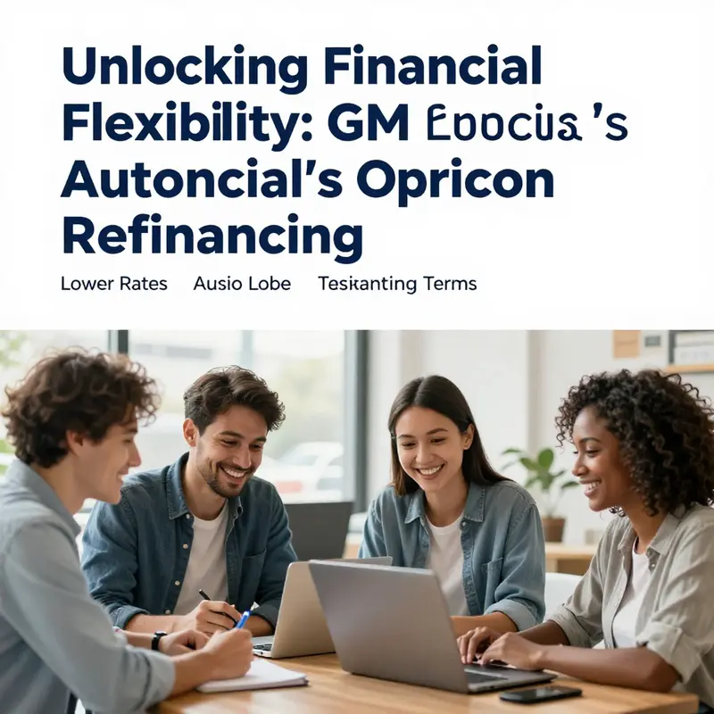 An overview of GM Financial’s refinancing services showcased in a customer-friendly environment.