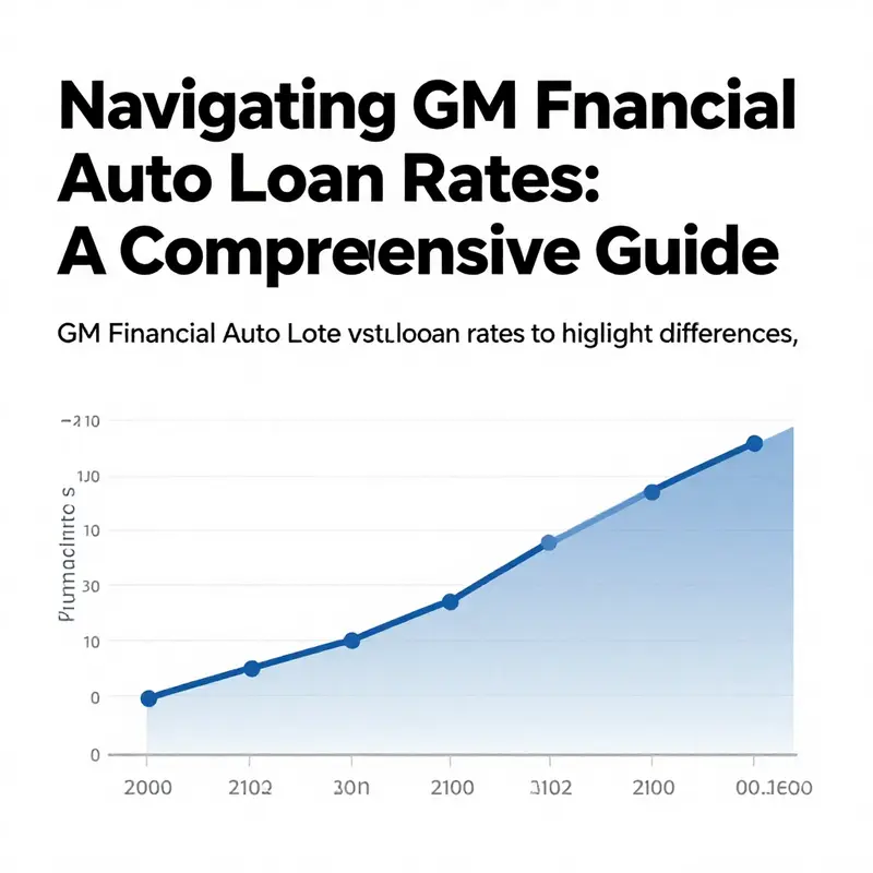 Overview of current GM Financial auto loan rates depicted through a visual representation.