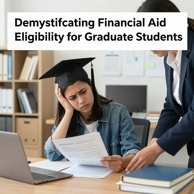 Misconceptions about automatic eligibility for financial aid among graduate students.