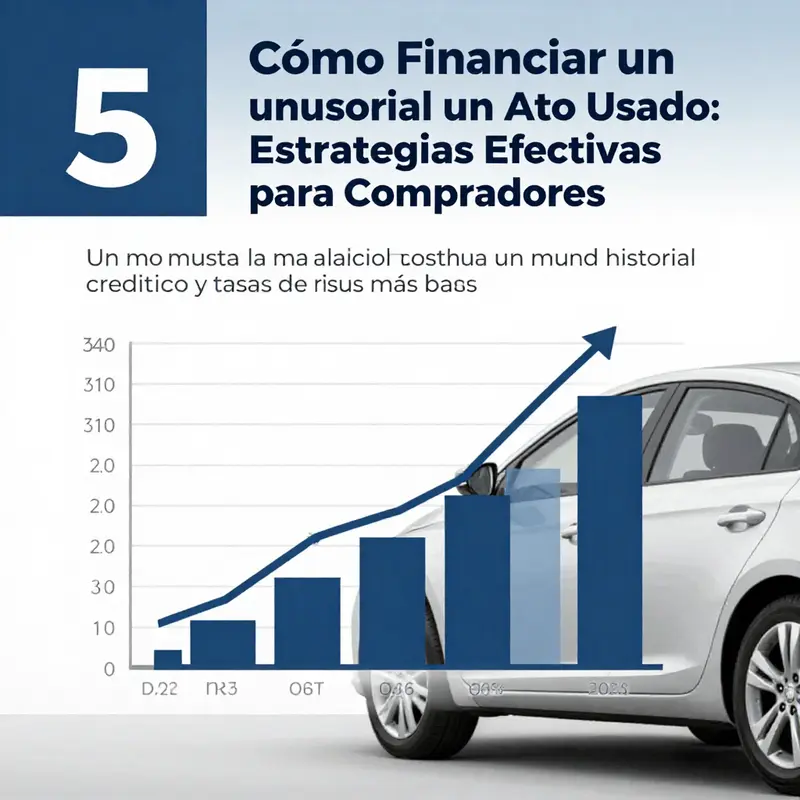 Diferentes métodos de financiamiento para la compra de autos usados.