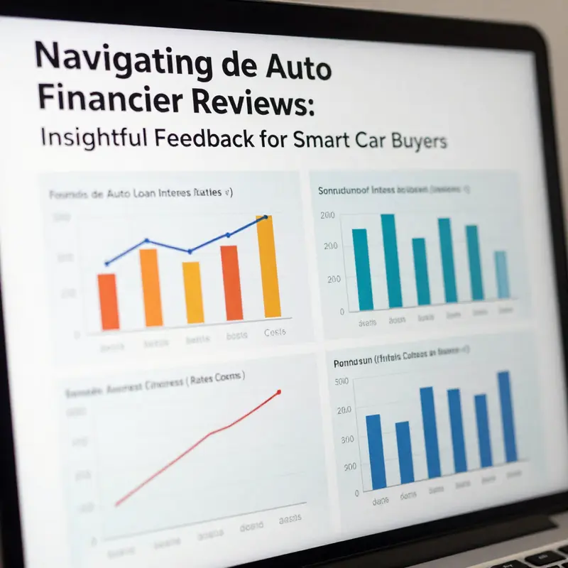 Comparison of interest rates among different auto financiers to highlight customer satisfaction.