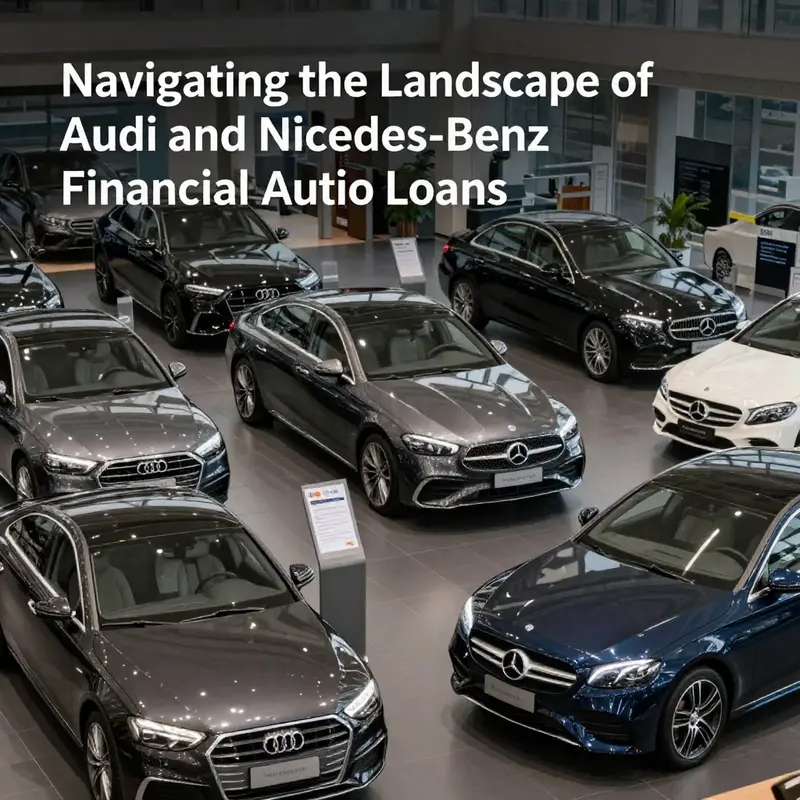 Luxury vehicles at a dealership demonstrating available financial options.