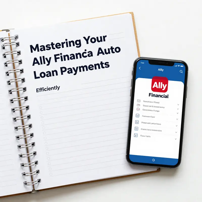 Visual guide to making payments through the Ally Financial mobile app.