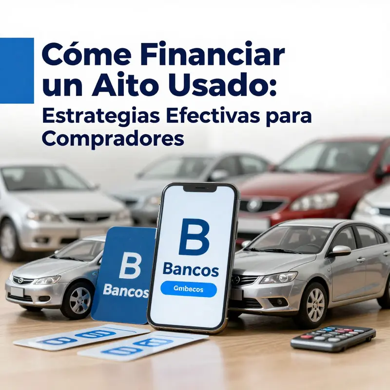 Diferentes métodos de financiamiento para la compra de autos usados.