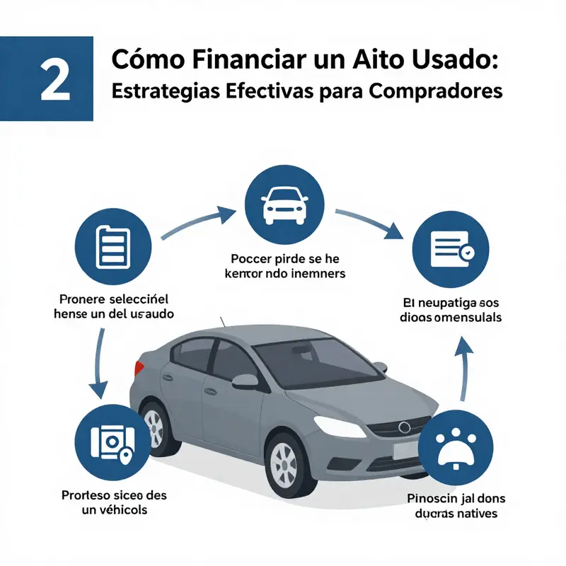 Diferentes métodos de financiamiento para la compra de autos usados.