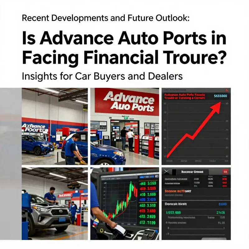 Graphic representation of Advance Auto Parts’ declining financial performance.