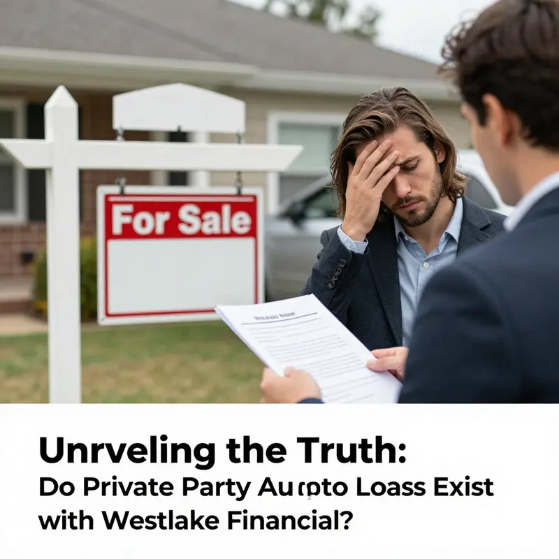 Exploring the lack of private party auto loan options with Westlake Financial.
