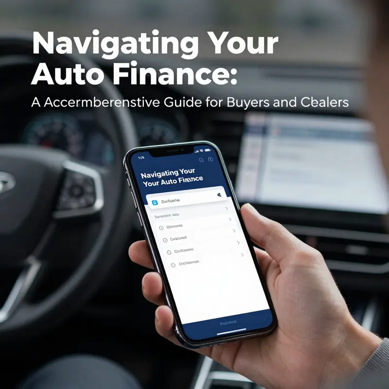 An individual accessing their auto finance information through a mobile app, representing the importance of official channels.