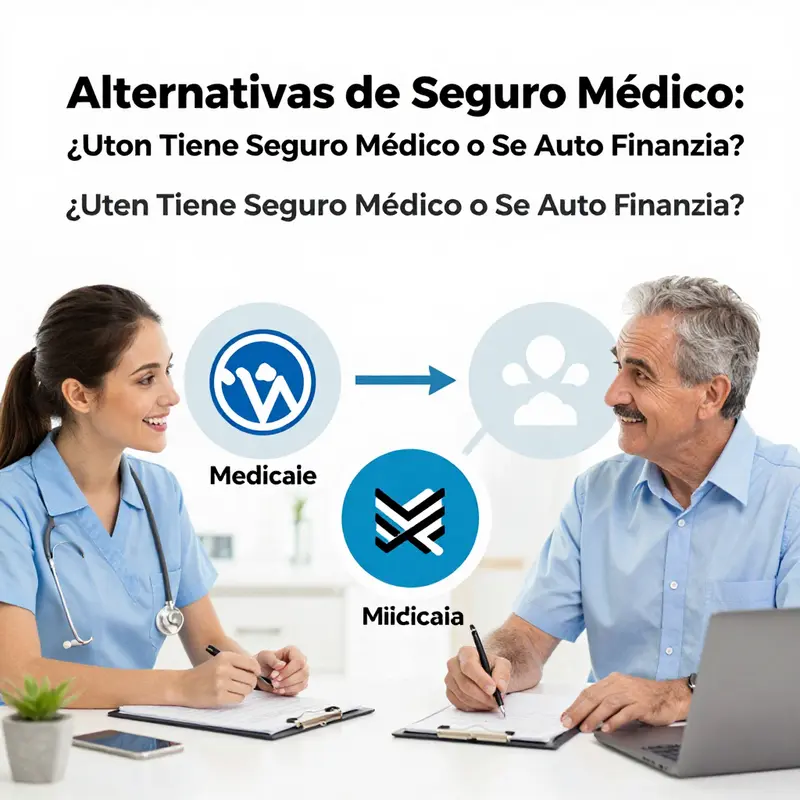 Gráfico que ilustra las distintas alternativas de seguros médicos disponibles.