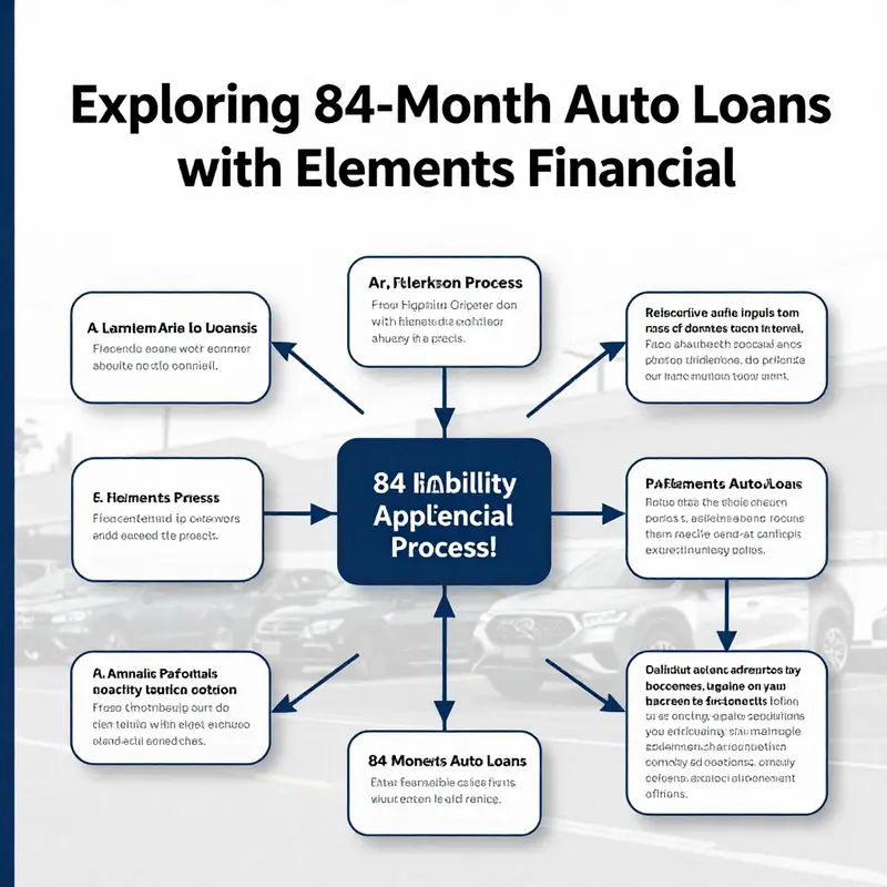 An overview of the auto loan offerings from Elements Financial highlighting the 84-month option.