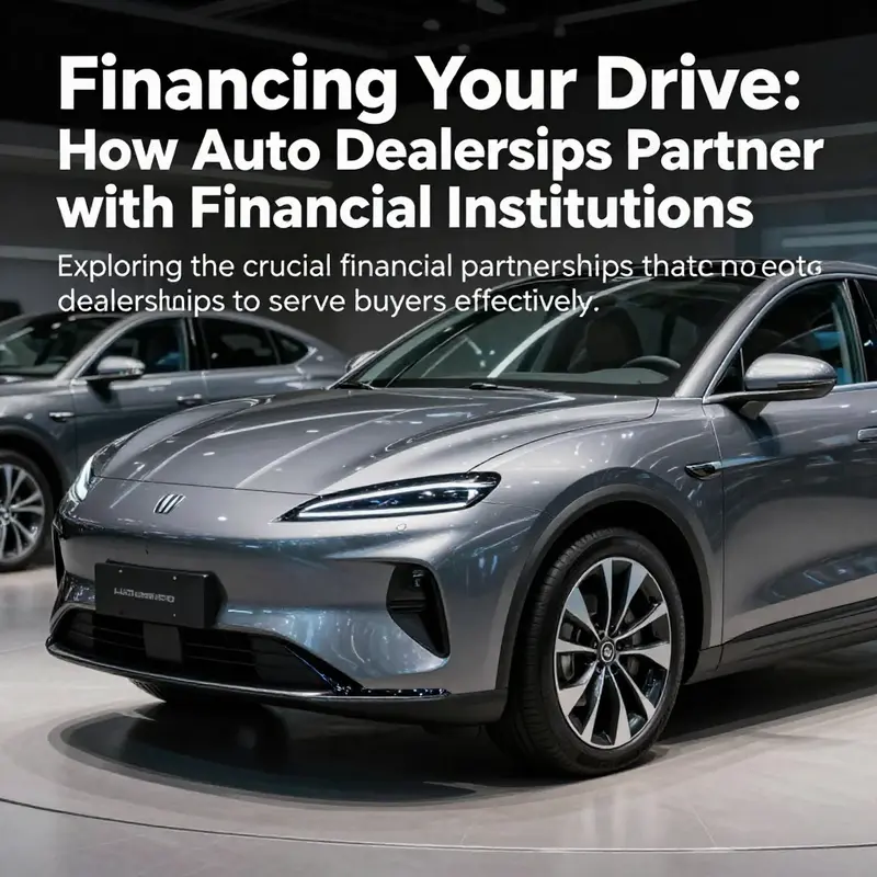 A modern car representing auto financing, symbolizing the interactions between dealerships and financial institutions.