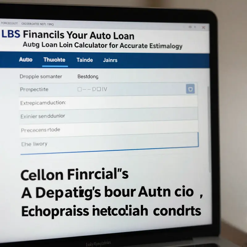 Visual representation of the components involved in calculating auto loan amounts at LBS Financial.
