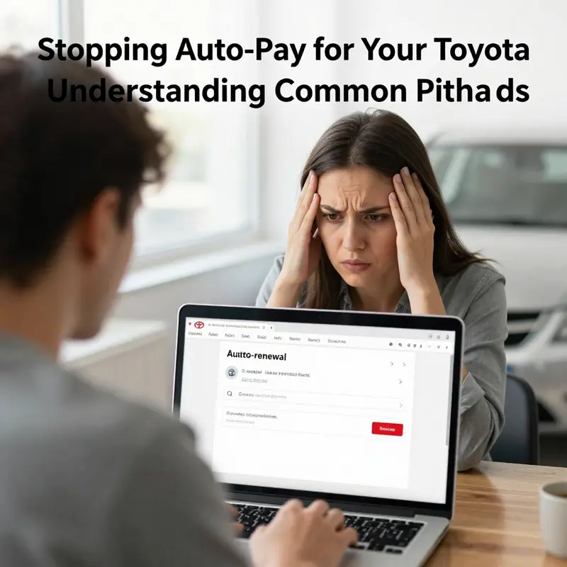 A car owner examining their auto-renewal settings, indicating the complexity of managing subscriptions.