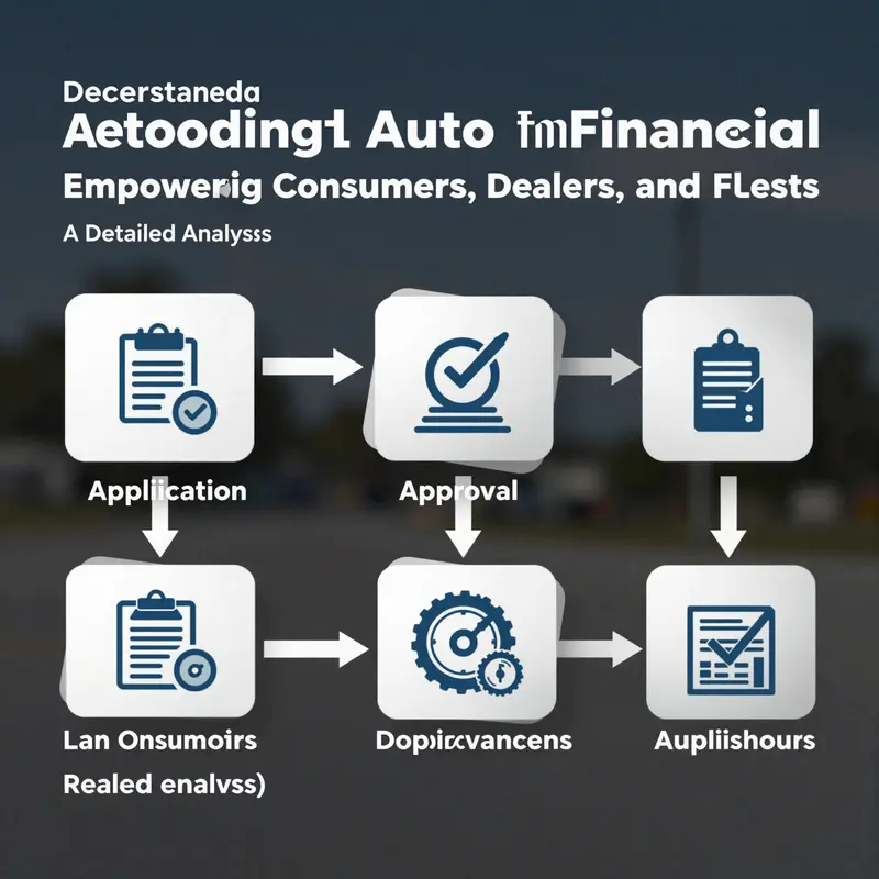 An overview of the consumer auto financing process from application to repayment.