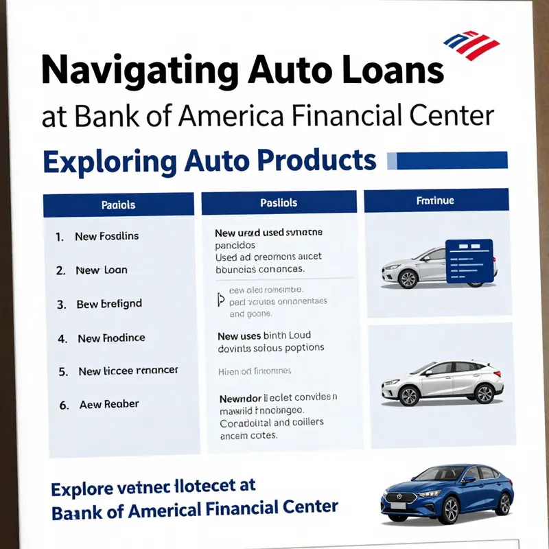 Consultants at Bank of America Financial Center assist clients in understanding their auto loan options.