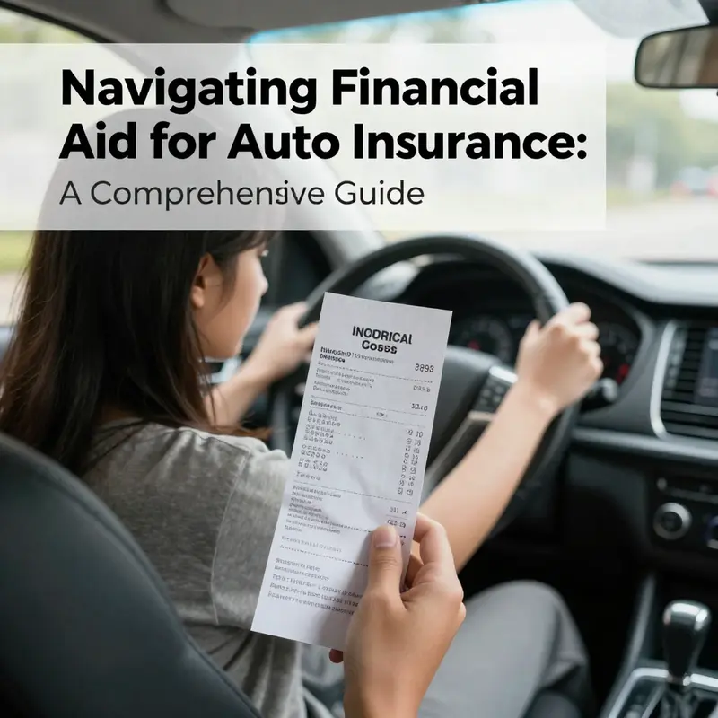 A student explores financial aid policies related to auto insurance coverage.