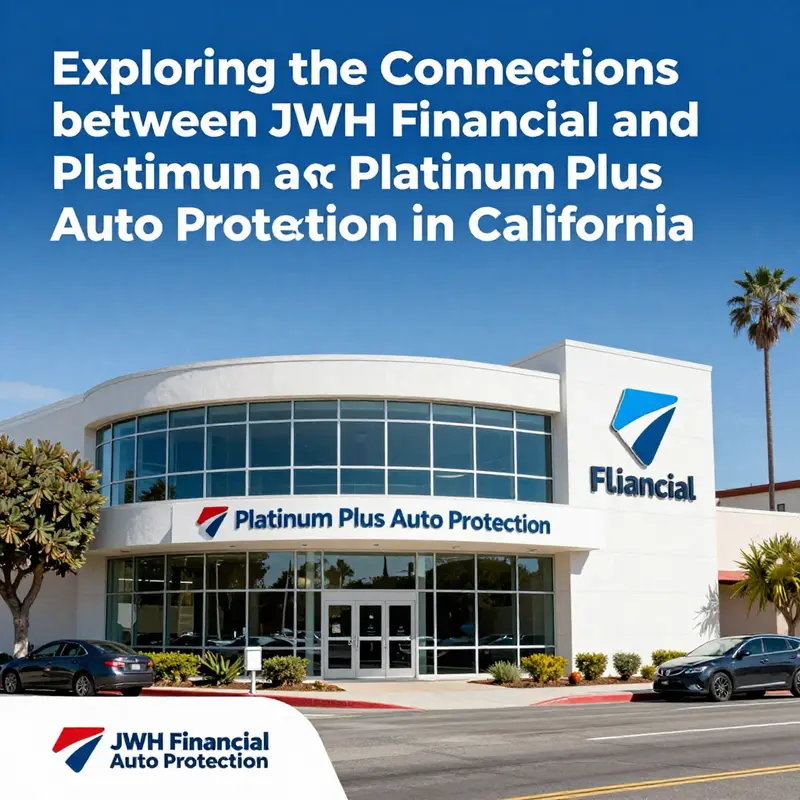 Headquarters of JWH Financial and Platinum Plus Auto Protection situated in California’s vibrant automotive sector.