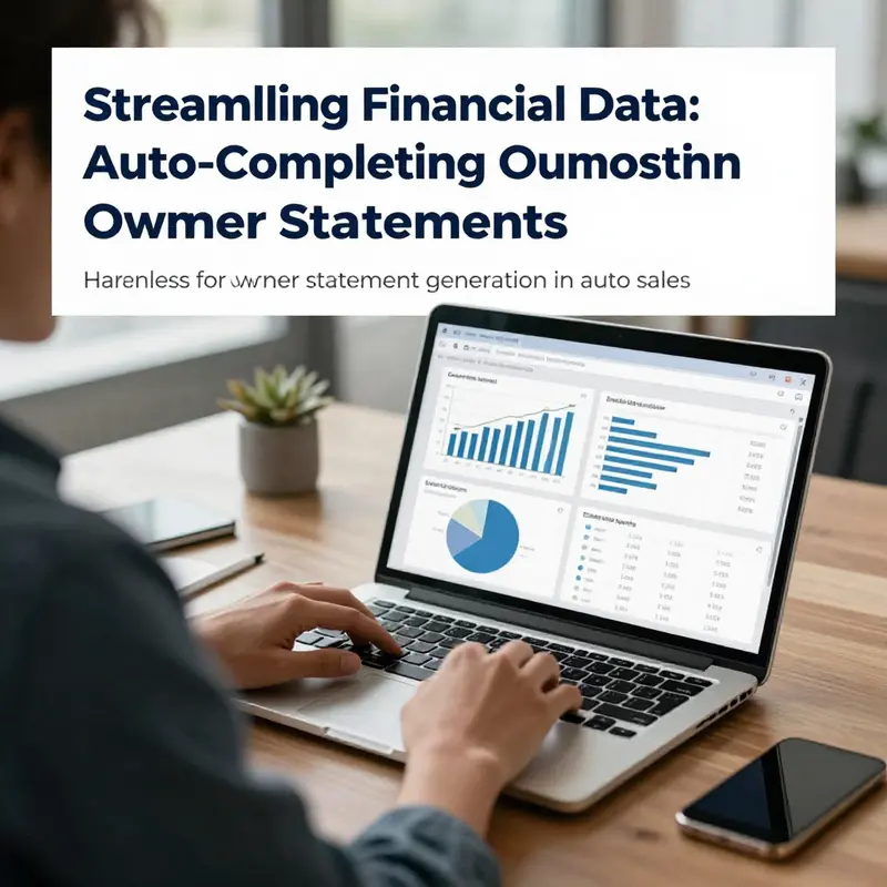 A financial analyst examining graphs and reports on a laptop, symbolizing the integration of technology in financial statement processes.