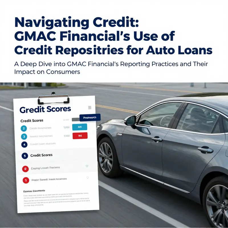 A visual representation of the car financing process in relation to credit scoring.