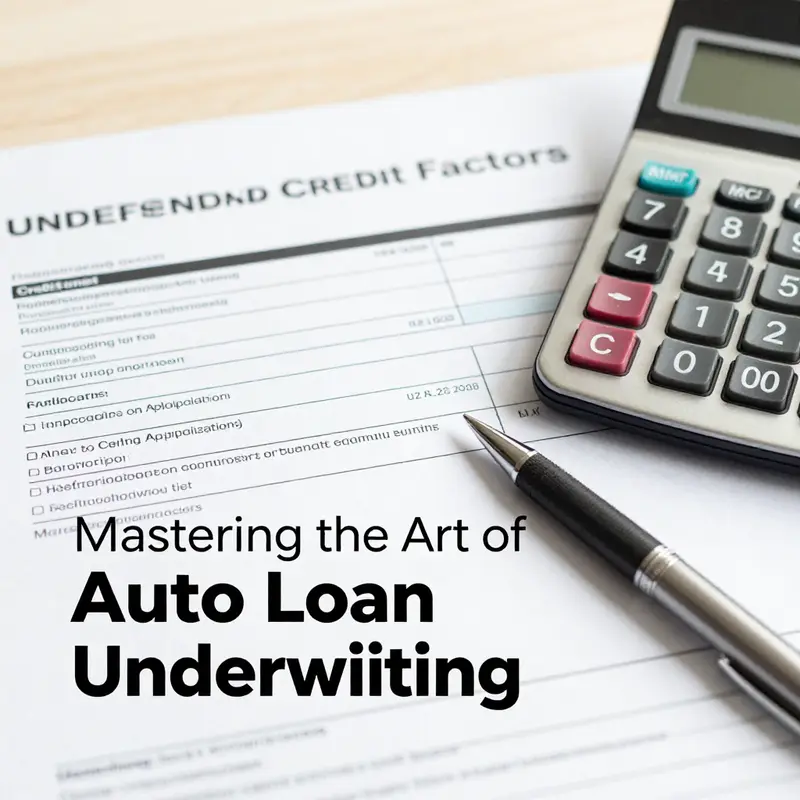 Exploring how credit history and scores impact the underwriting of auto financial applications.
