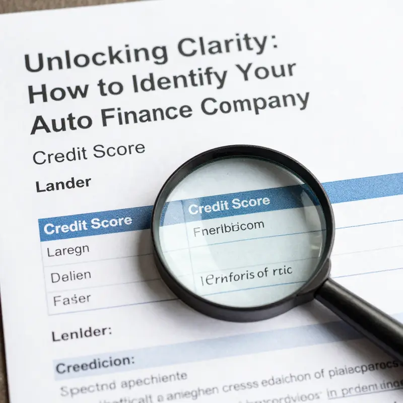 Analysis of a credit report focusing on highlighted lender information.