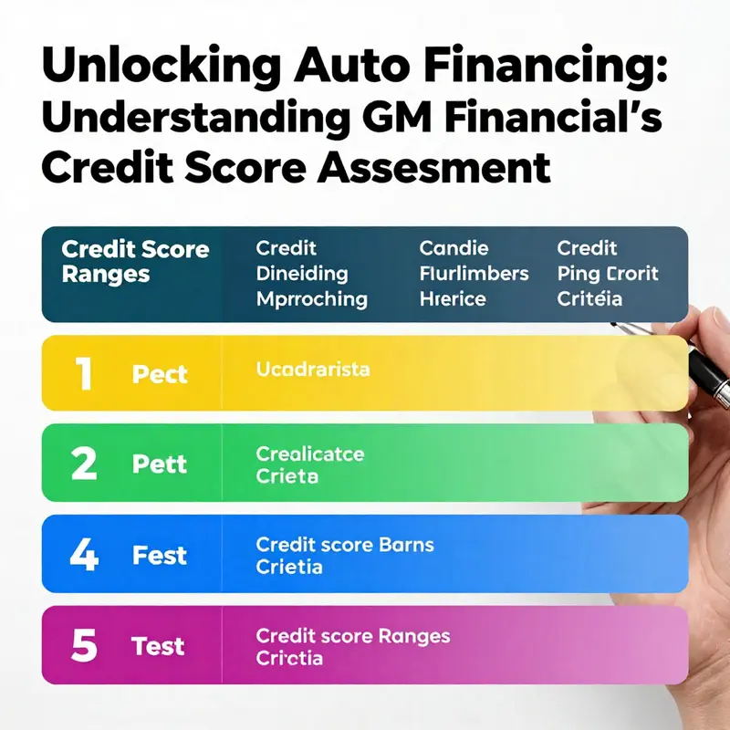 Evaluating credit scores is crucial for securing an auto loan with GM Financial.
