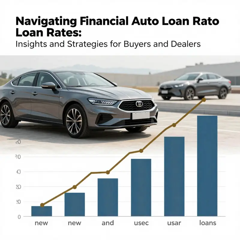 A bar graph showcasing trends in average auto loan rates in the U.S. market.