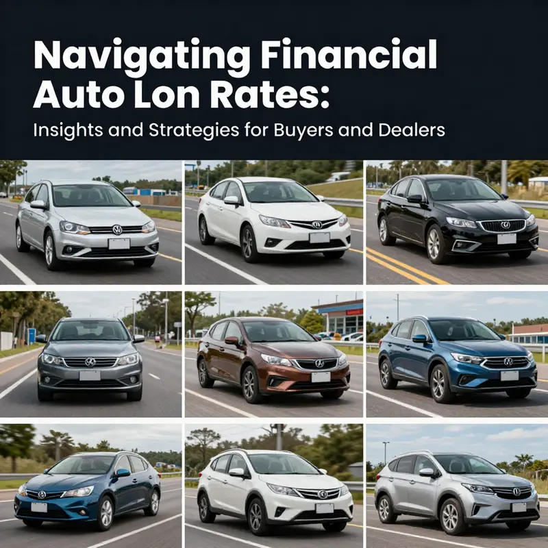 A collage displaying a variety of vehicles symbolizing different buyers and financing options in the auto finance sector.