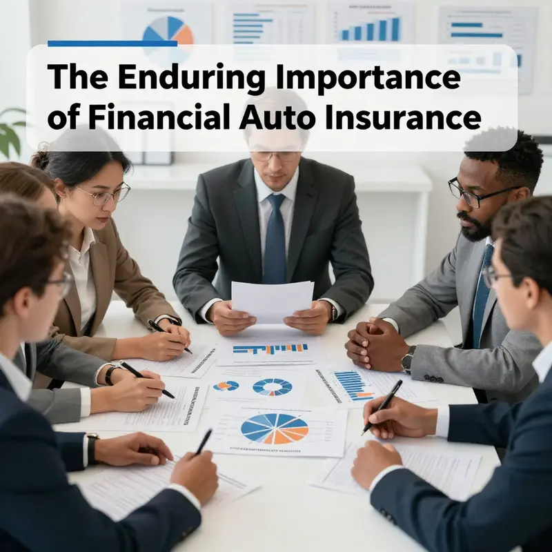 The legal framework ensuring financial responsibility through auto insurance, depicted in a courtroom setting.