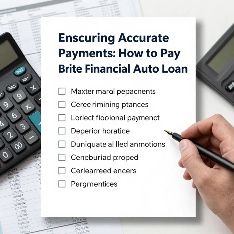 Effortlessly making auto loan payments through Brite Financial’s online platform.