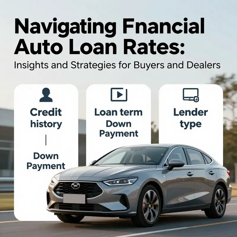 A bar graph showcasing trends in average auto loan rates in the U.S. market.