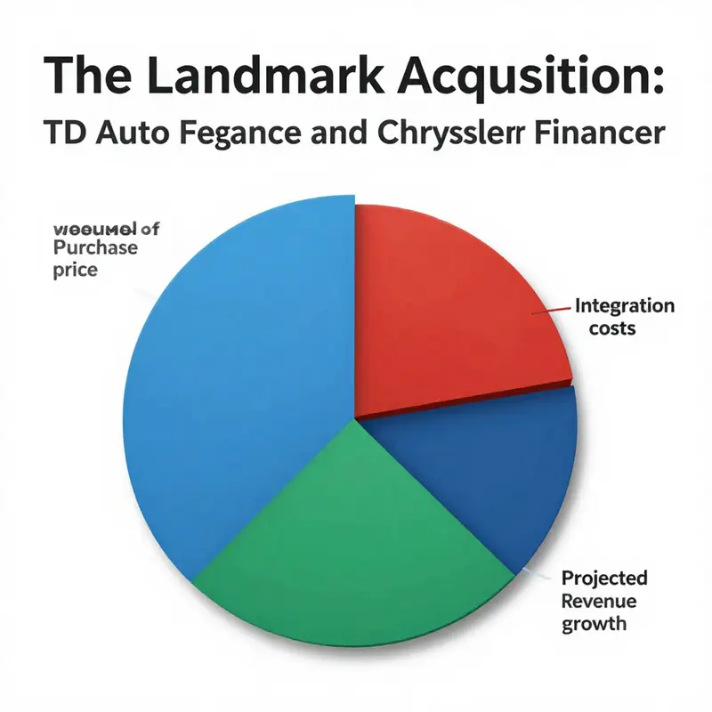 Timeline of TD Auto Finance’s acquisition of Chrysler Financial, detailing key dates and significant events.