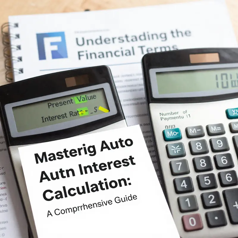 A financial calculator is essential for accurately determining auto loan interest.